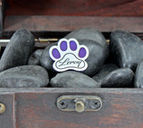 PAW PRINT TITANIUM RE WITH VELCRO AND MAGNET