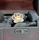 PAW PRINT COPPER RE WITH VELCRO AND MAGNET
