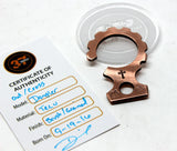 Tellurium Copper key dangler (stamped)