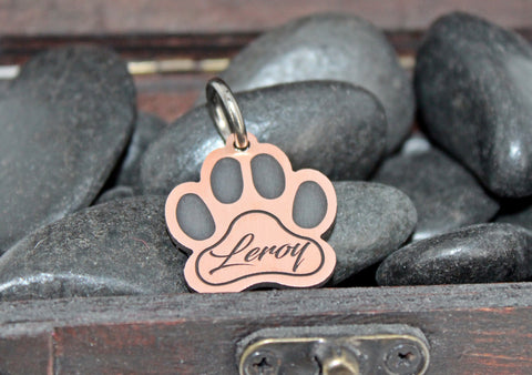 PAW PRINT COPPER PENDANT