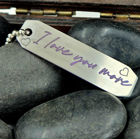 I LOVE YOU more keychain (Copy) (Copy)