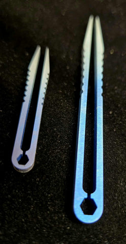 TWEEZERS Titanium Anodized Laser