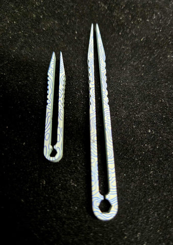 TWEEZERS Titanium Anodized Laser