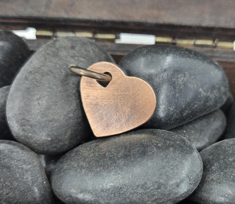 COPPER HEART PENDANT ladies valentines
