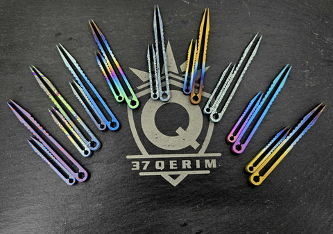 TWEEZERS Titanium Anodized Laser