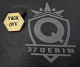 F You F Off brass Hex COIN LASER Engraved edc everyday carry item, fidget item