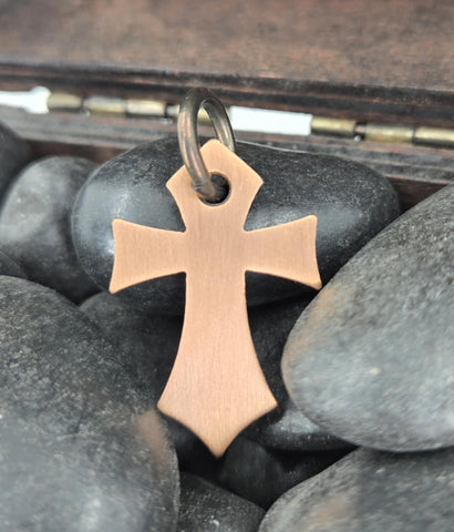 CROSS PENDANT NECKLACE copper
