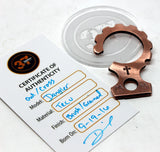 Tellurium Copper key dangler (stamped)