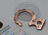 Tellurium Copper key dangler (stamped)