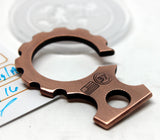 Tellurium Copper key dangler (stamped)