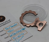 Tellurium Copper key dangler (stamped)