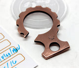 Tellurium Copper key dangler (stamped)