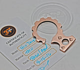 Tellurium Copper key dangler (stamped)