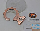 Tellurium Copper key dangler (stamped)
