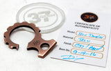 Tellurium Copper key dangler (stamped)