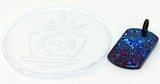 Black Timascus dog tag / pendant