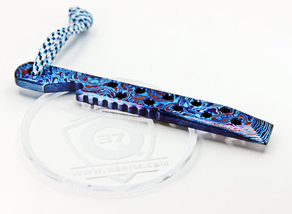 The Swiss Titanium edc pry bar Timascus – Qerim37