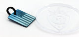 Betsy Ross American flag titanium zipper pull
