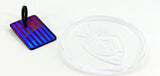 American flag titanium zipper pull / pendant