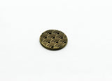 Daruma / Japanese wave pattern brass coin