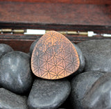 Fidget lucky coin pick copper with Japanese Daruma