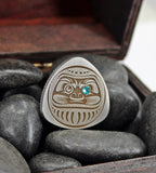 Fidget lucky coin pick stainless steel with Japanese Daruma
