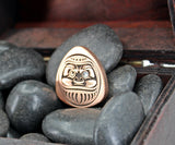Fidget lucky coin pick copper with Japanese Daruma