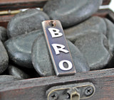 teamBRO Titanium pendant anodized and distressed and retro