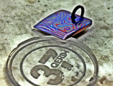 Black Timascus pendant pry bar